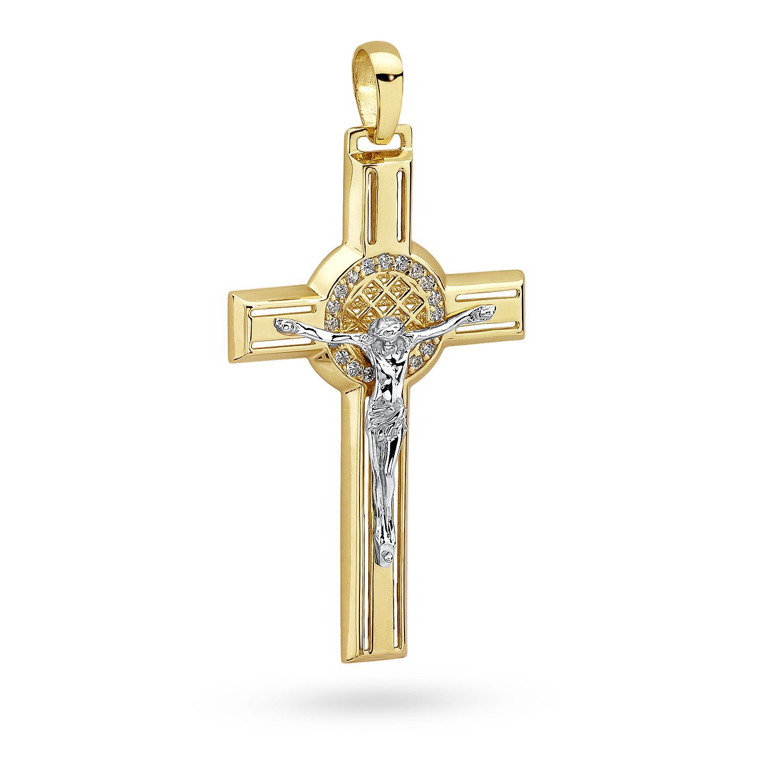 Krzyż złoty z pasyjką